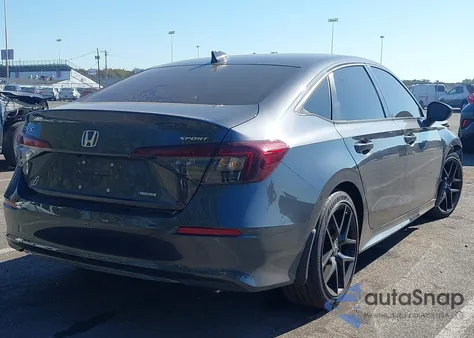 2025 Honda Civic Hybrid Sport/Sport Touring z USA, uszkodzony, nr VIN 2HGFE4F83SH344759